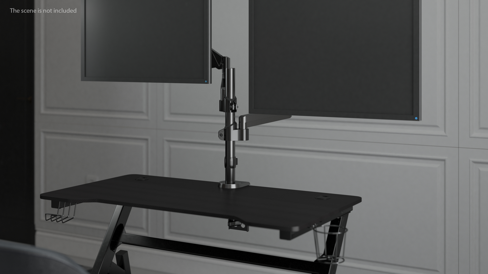 3D Dual Monitor Stand model