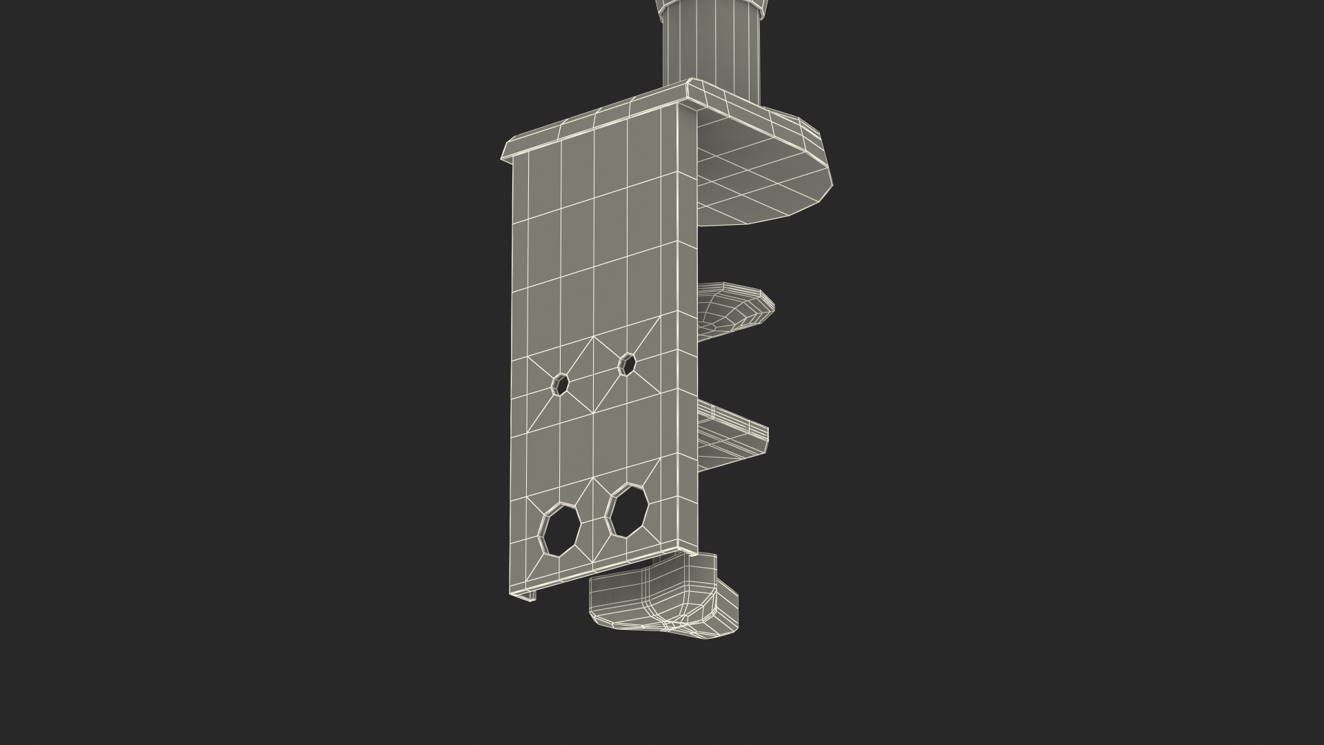 3D Dual Monitor Stand model