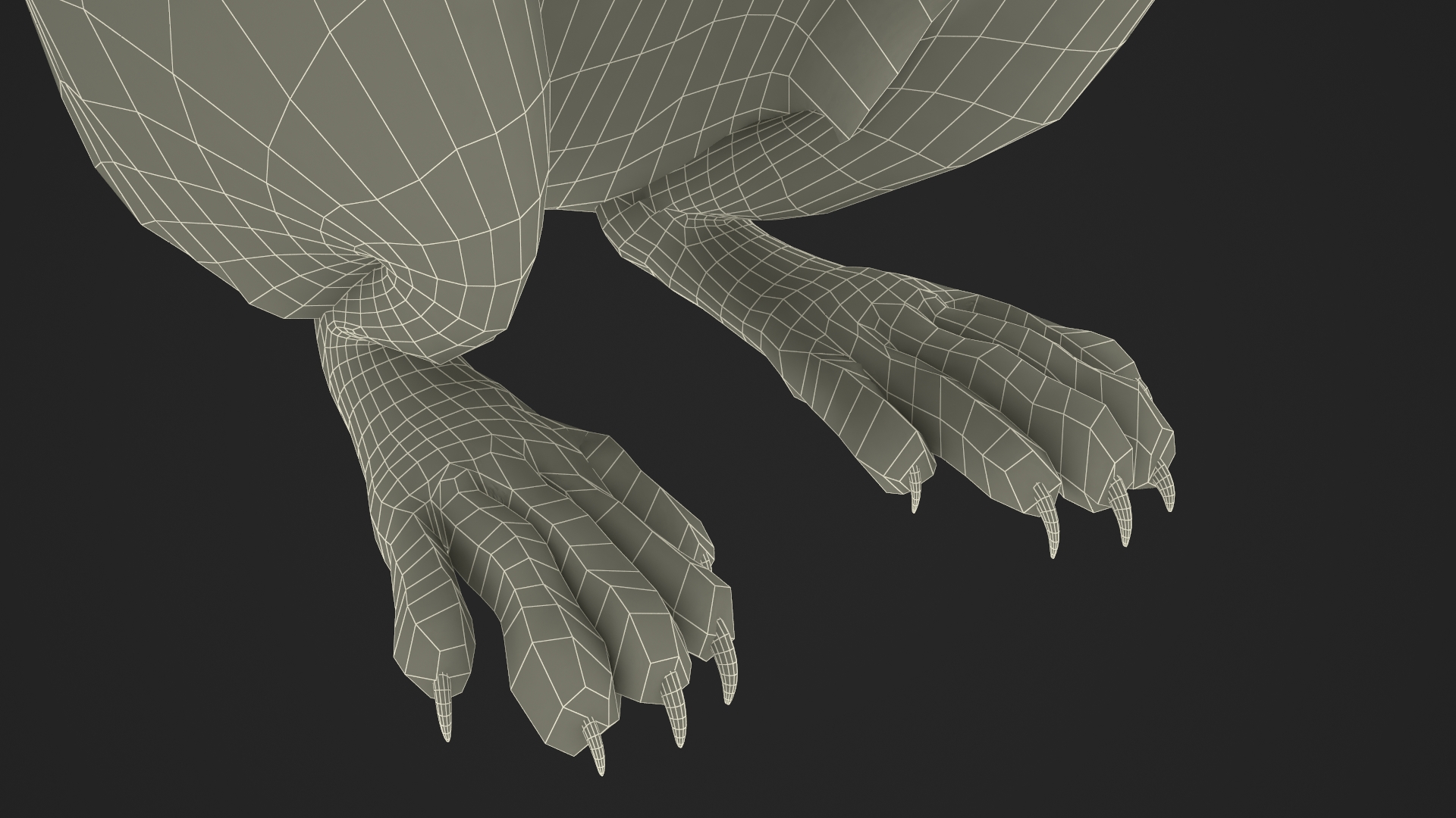 Red Squirrel in a Sitting Pose Fur 3D model