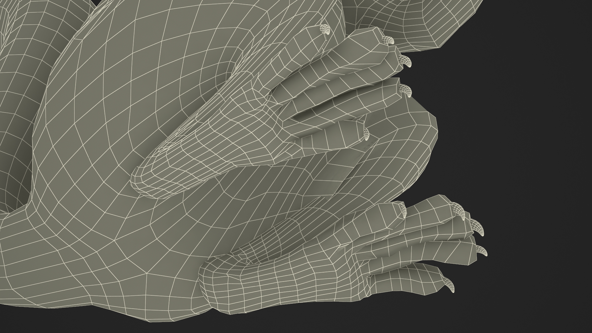 Red Squirrel in a Sitting Pose Fur 3D model