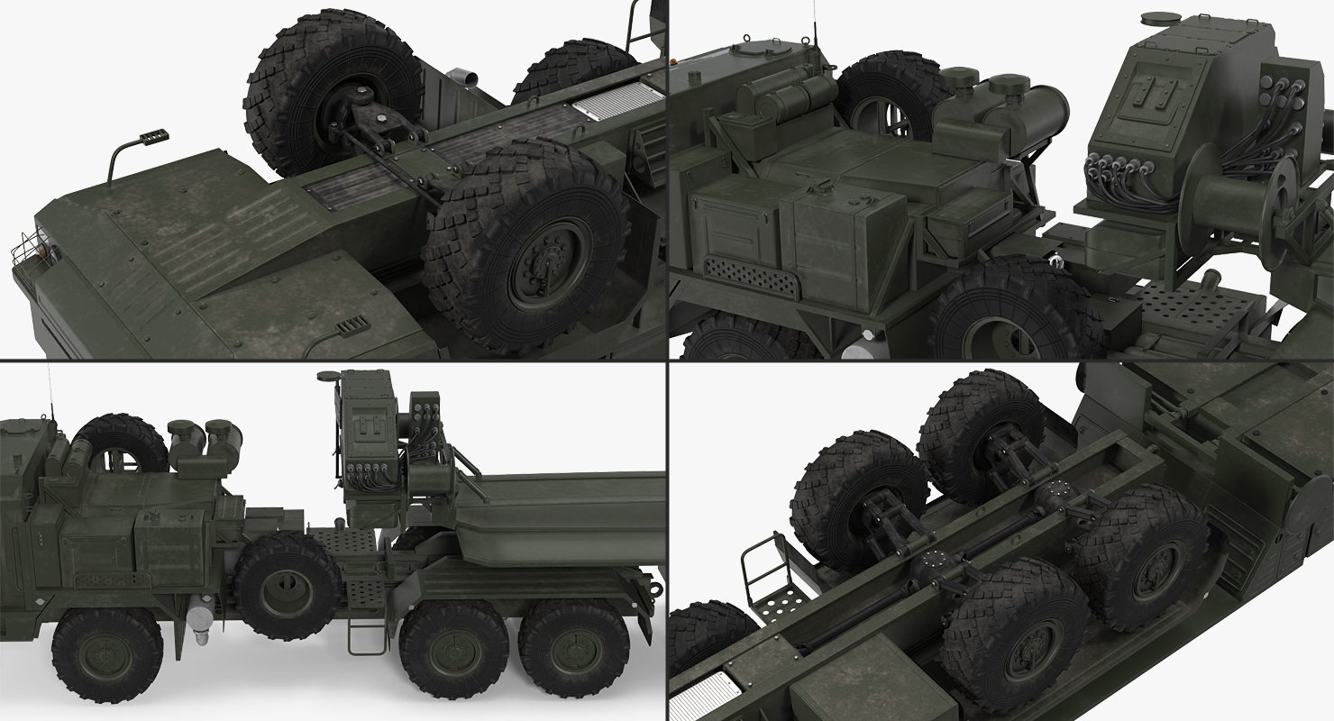 3D S 400 Triumf Launch Vehicle Battle Position model