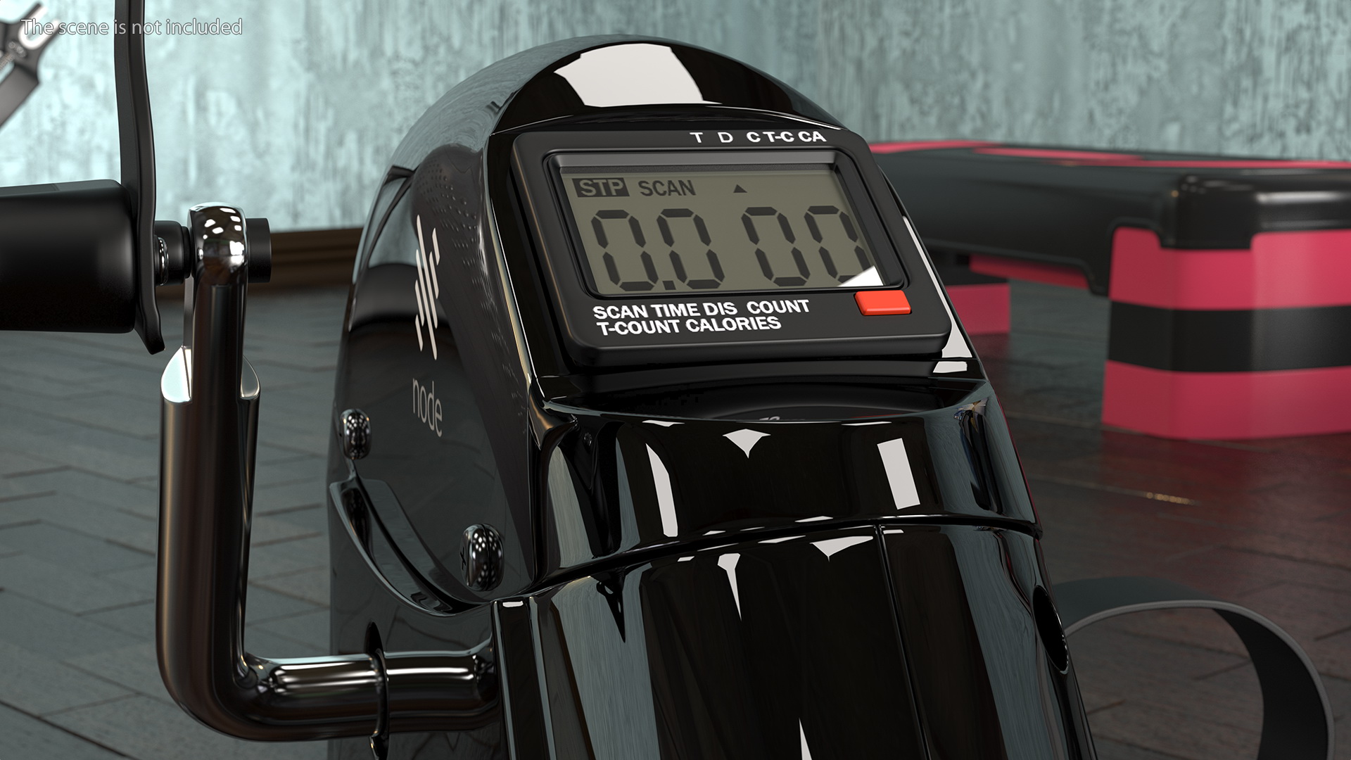 Mini Exercise Bike Black 3D model