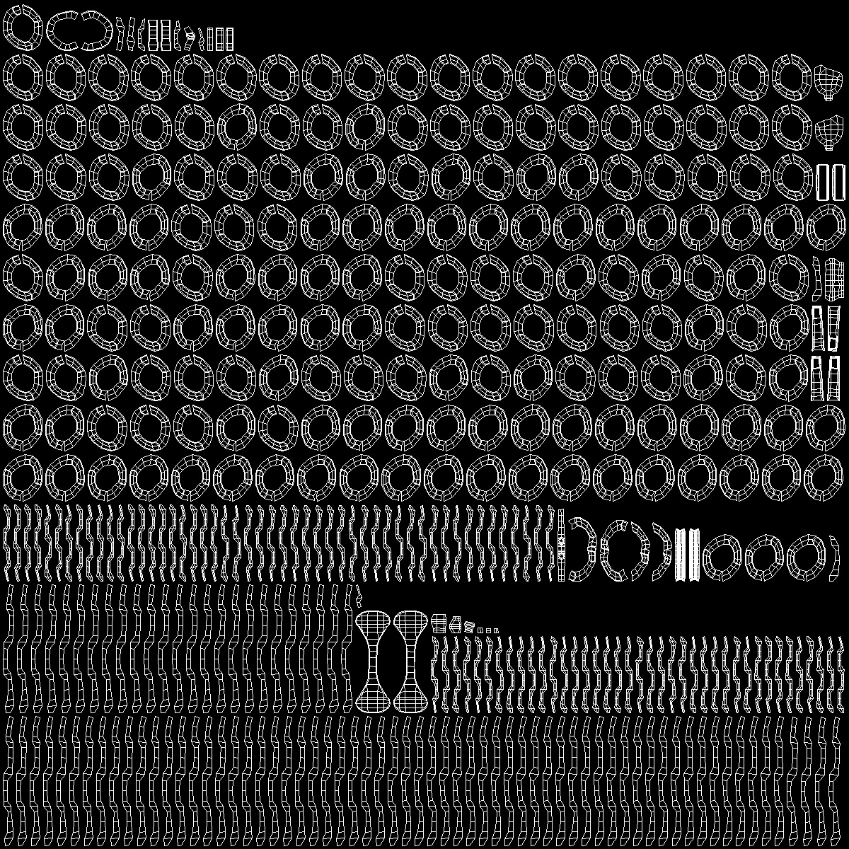 Curb Chain Silver 3D