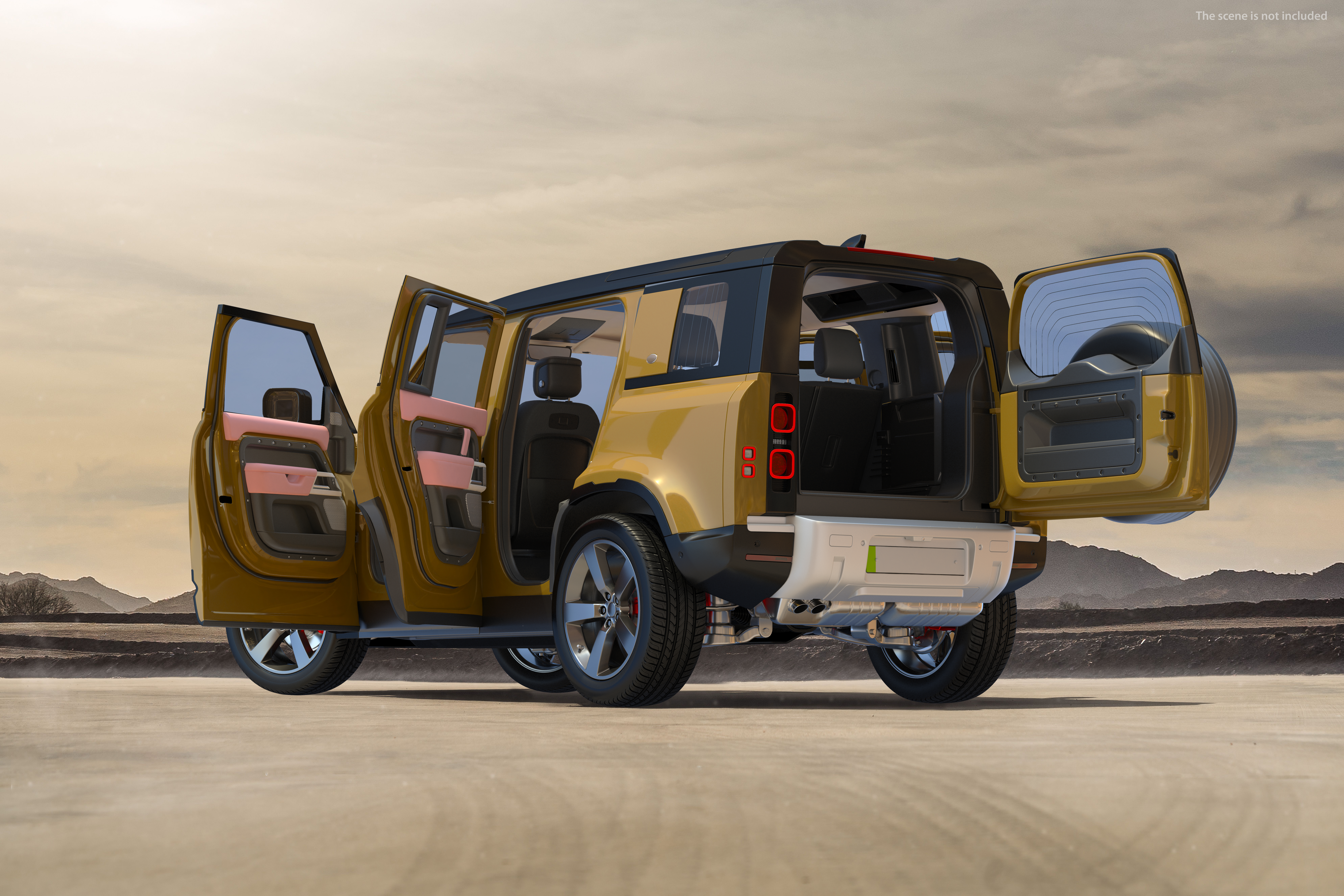 Comfortable SUV Rigged 3D