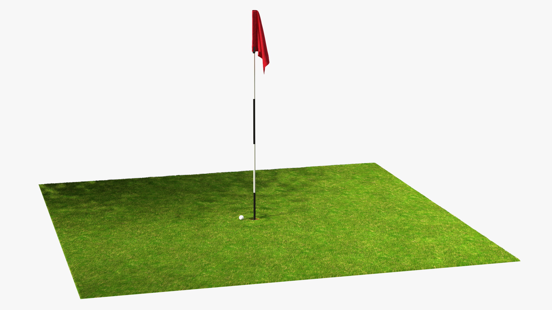 Golf Hole Place Fur 3D model
