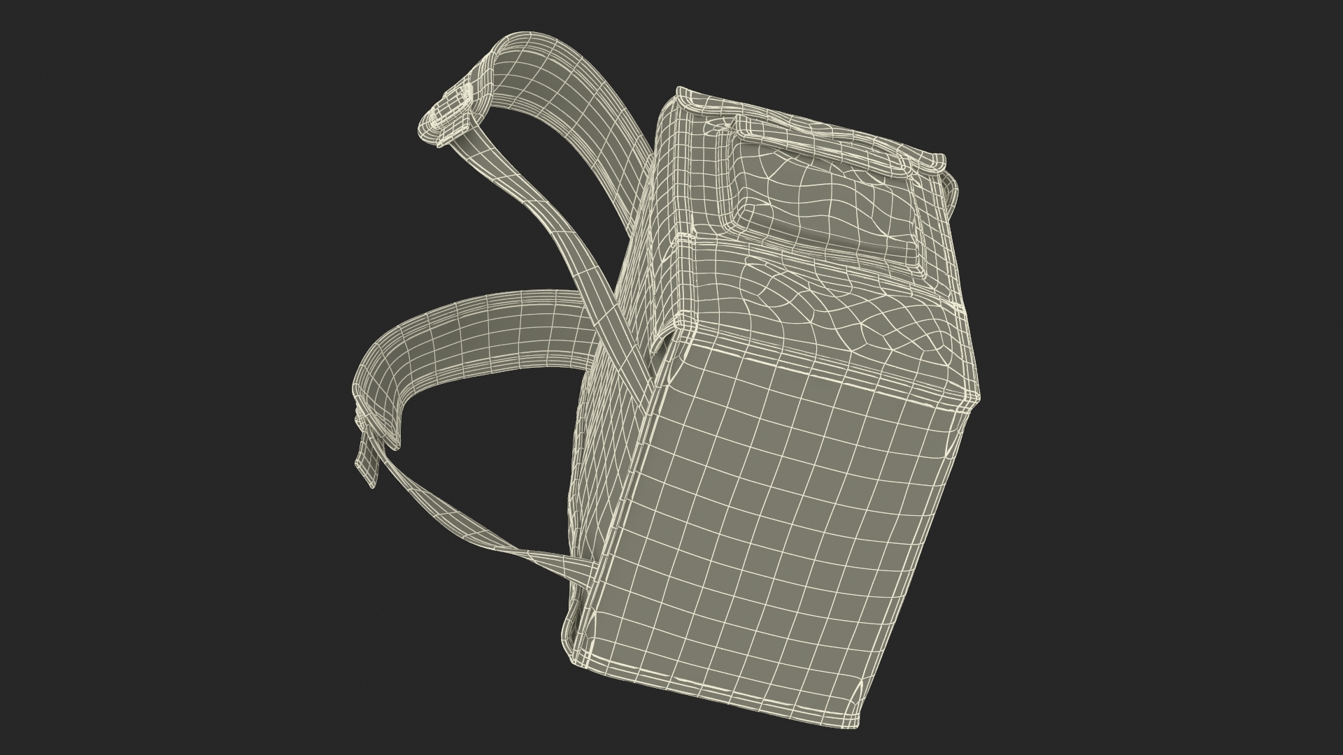 3D Delivery Man Riding Retro Scooter model