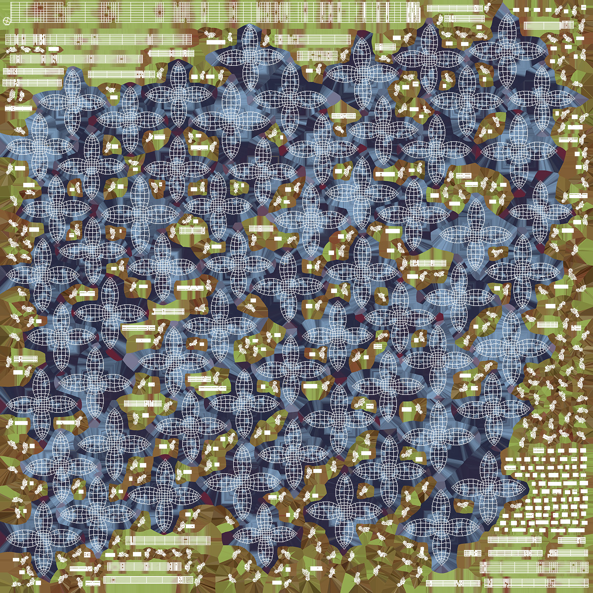 3D Blue Sultana Grape Cluster