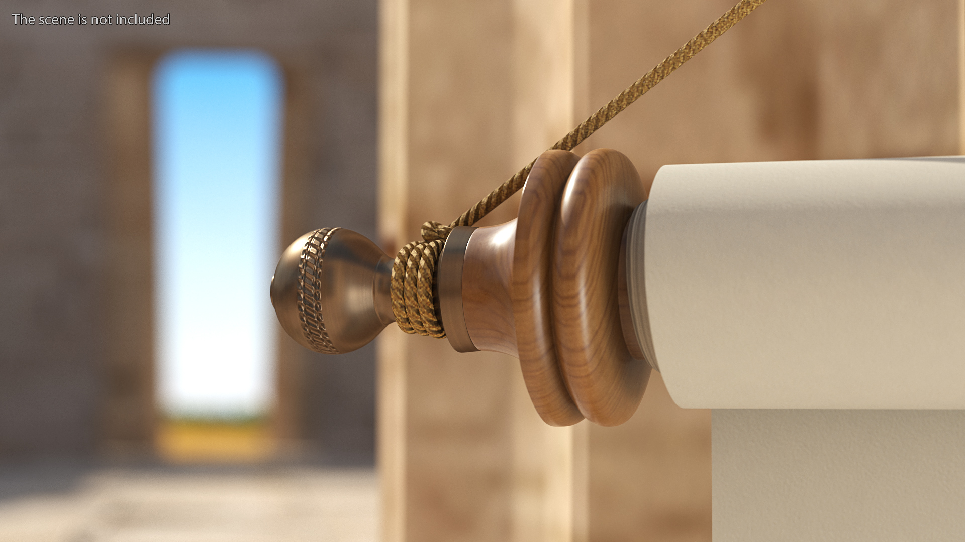 3D model Paper Scroll Wall Hanging