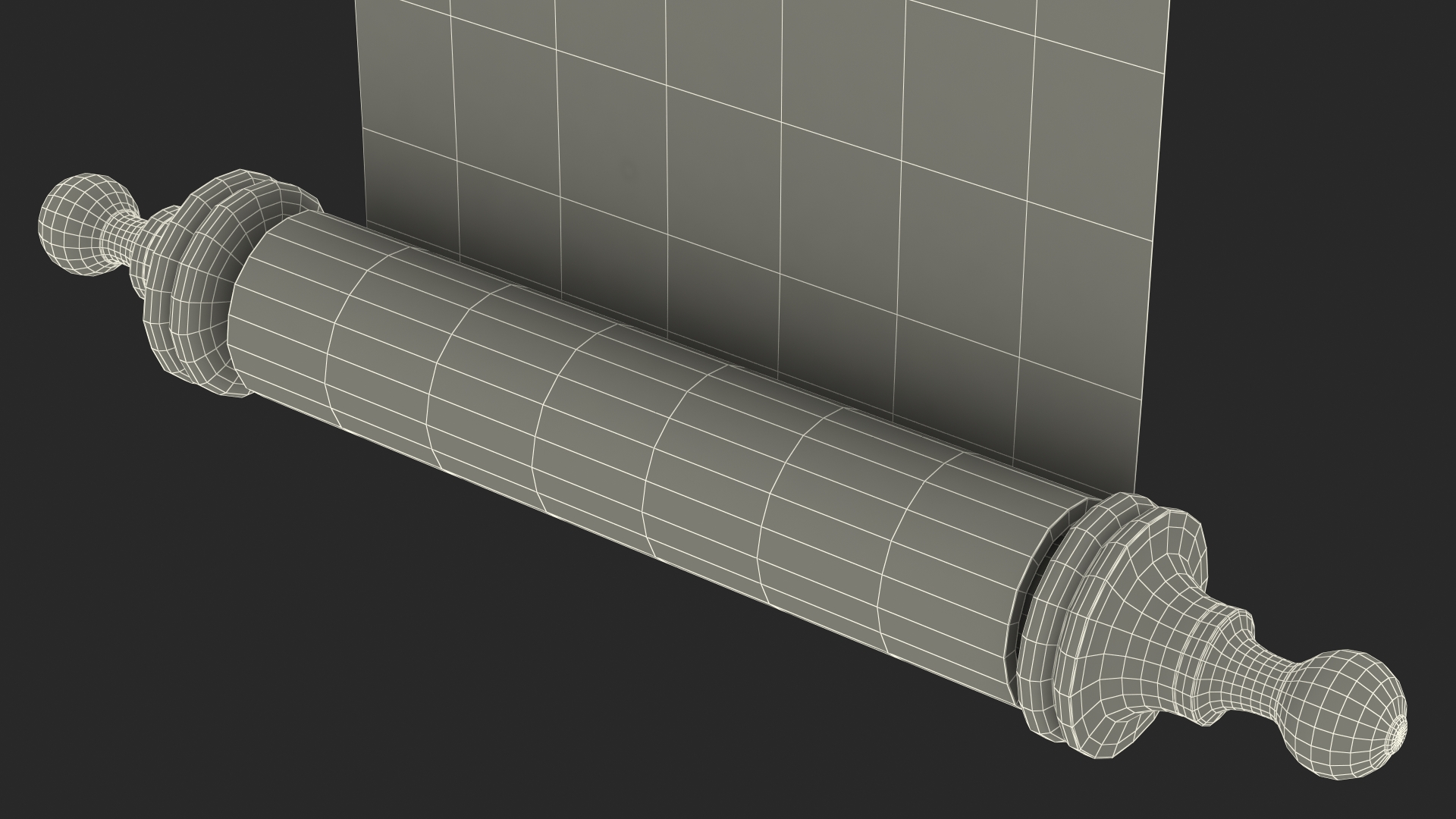 3D model Paper Scroll Wall Hanging