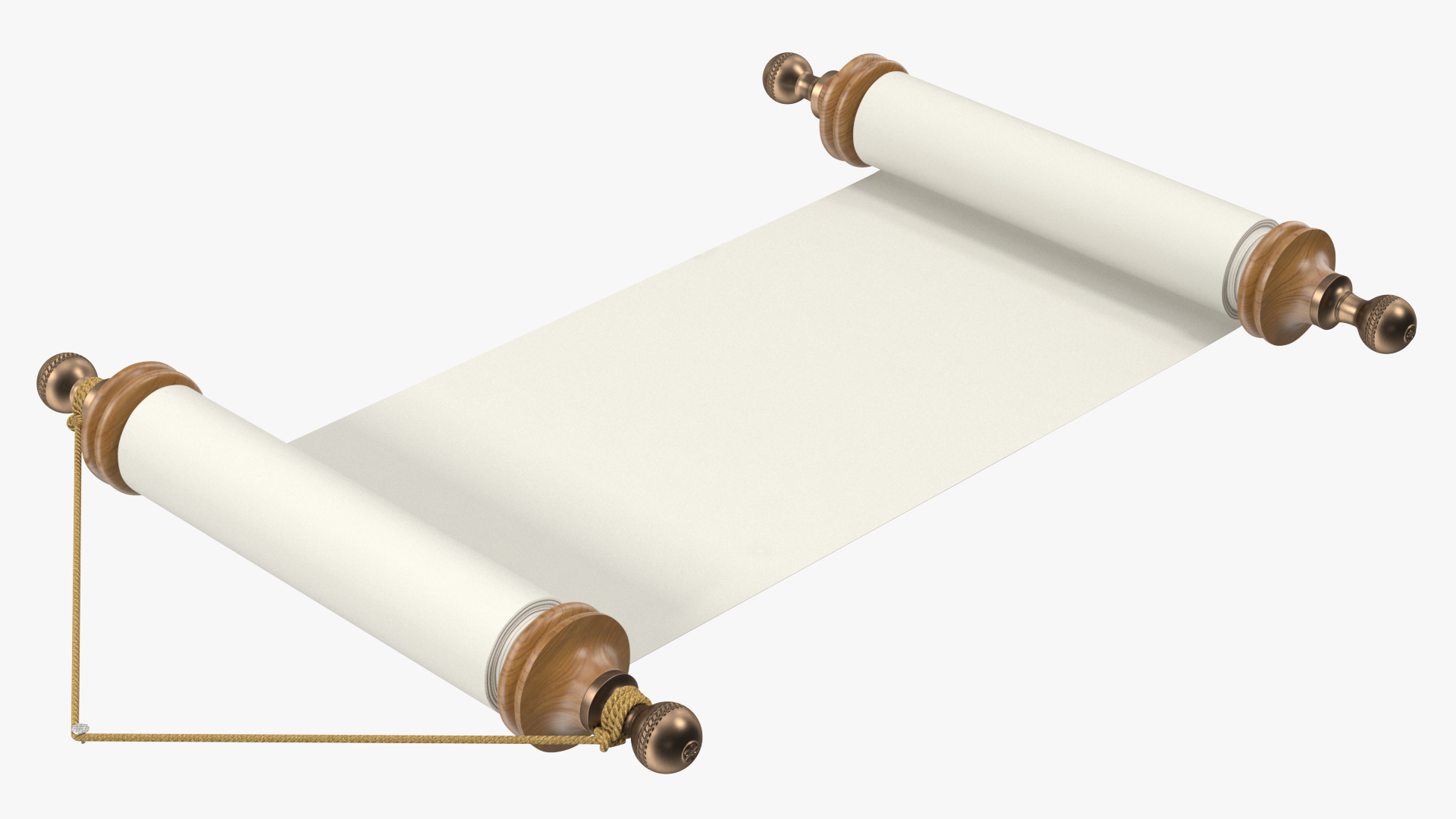 3D model Paper Scroll Wall Hanging