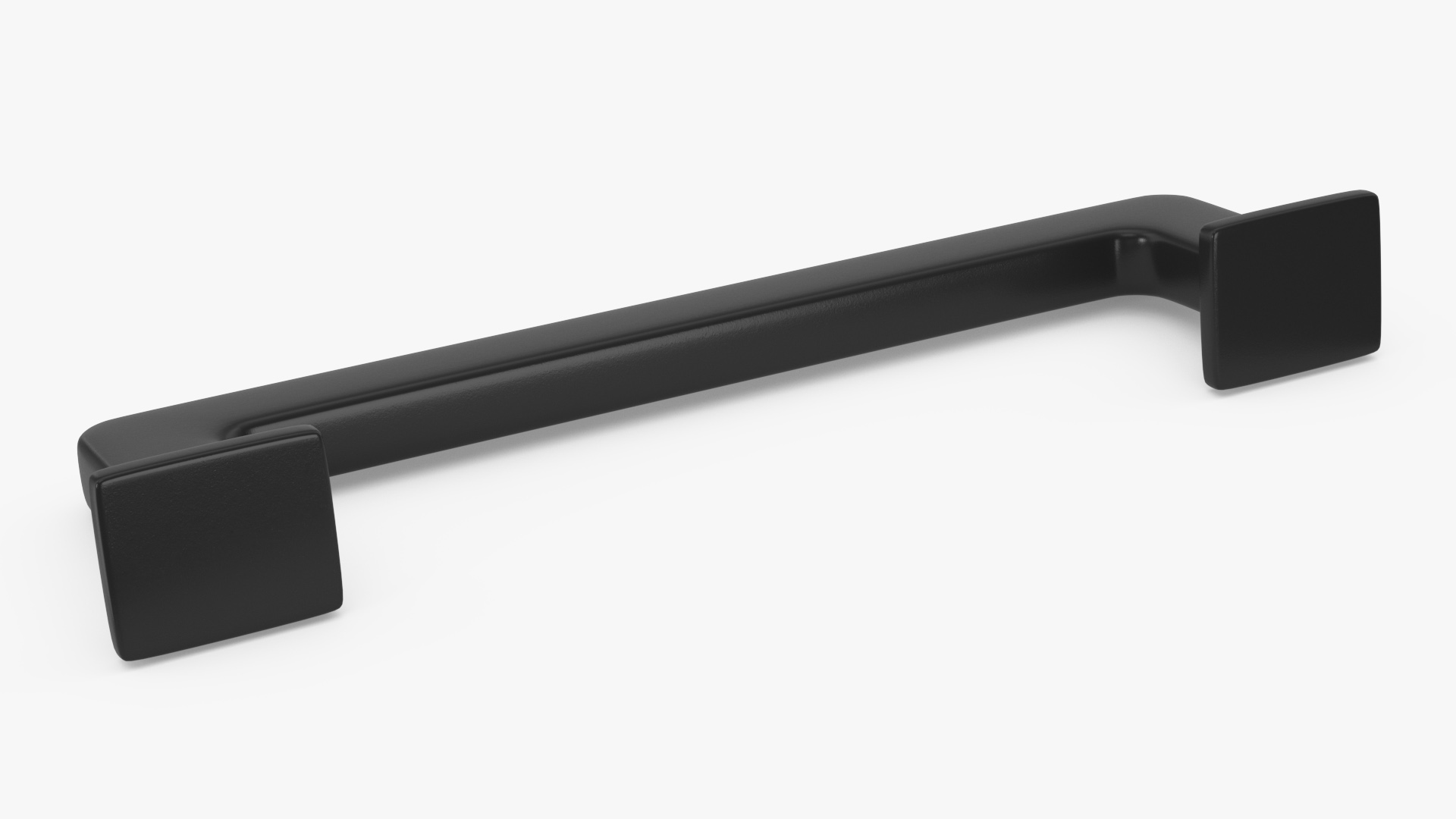 3D model Kitchen Cabinet Handle Footed Black