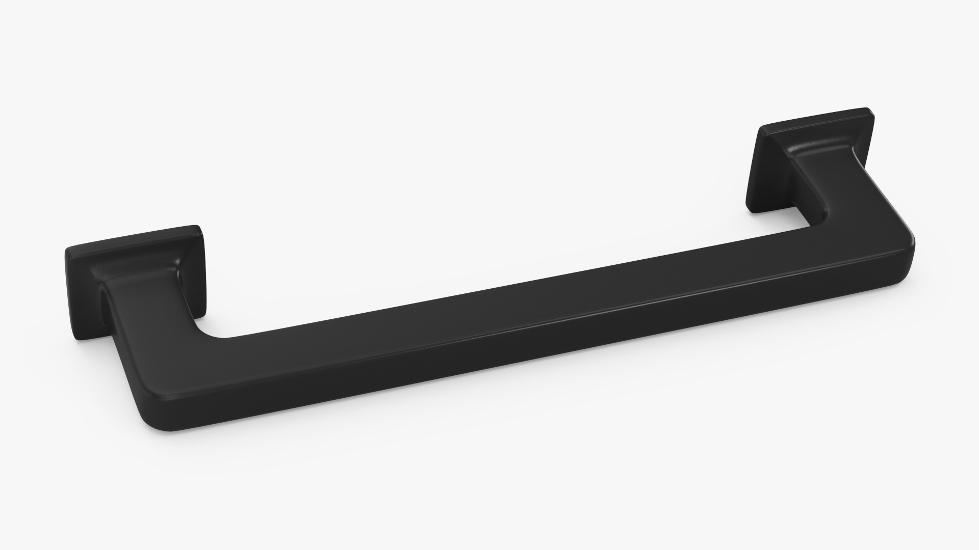 3D model Kitchen Cabinet Handle Footed Black