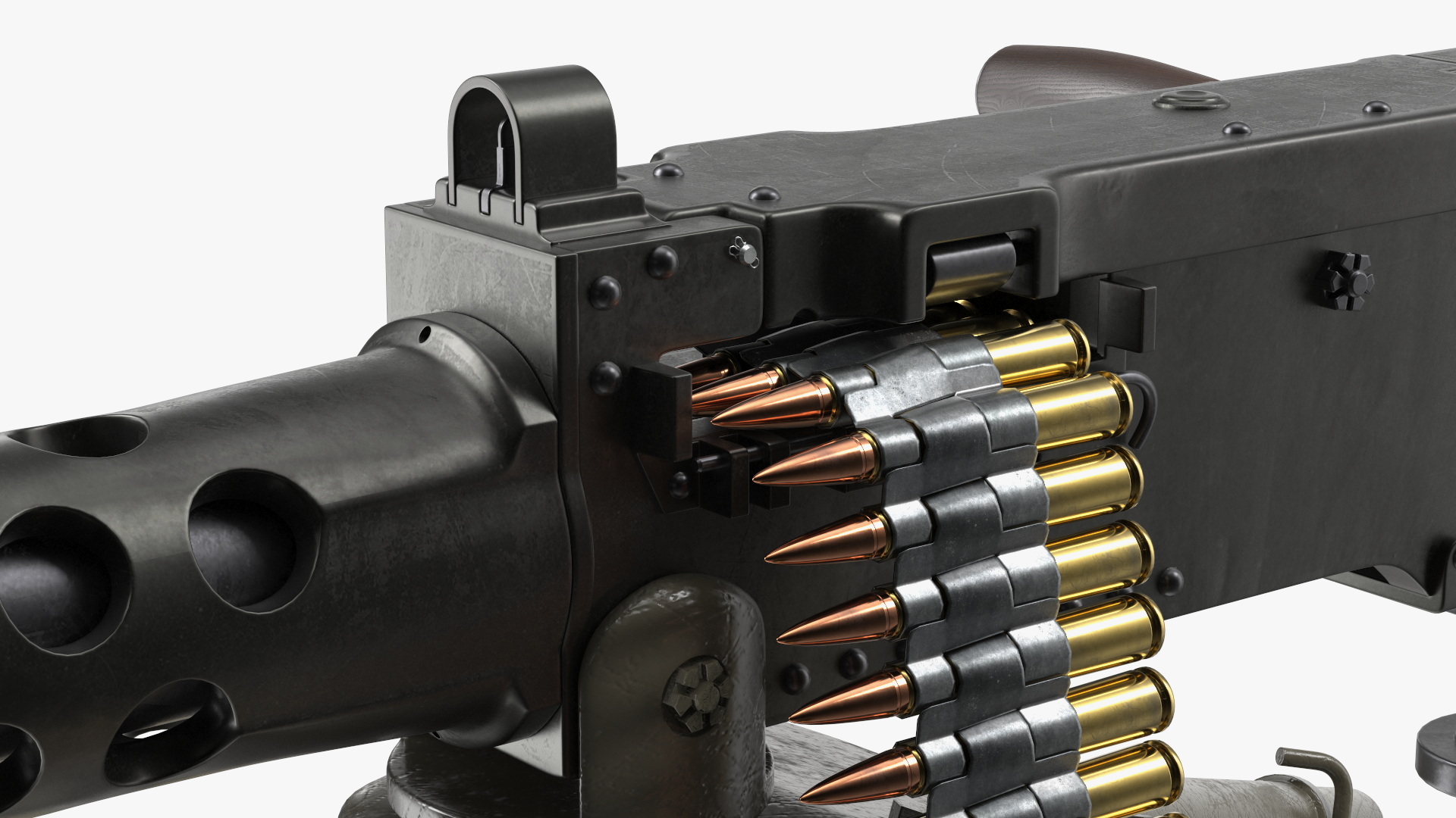 Browning M2 Heavy Machine Gun with Ammo Belt, view 2