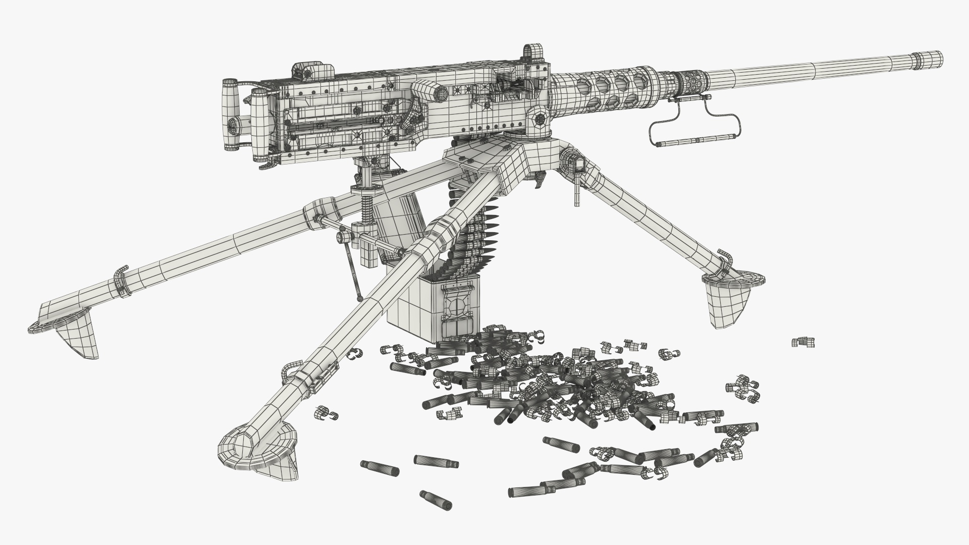 Browning M2 Heavy Machine Gun with Ammo Belt, view 8