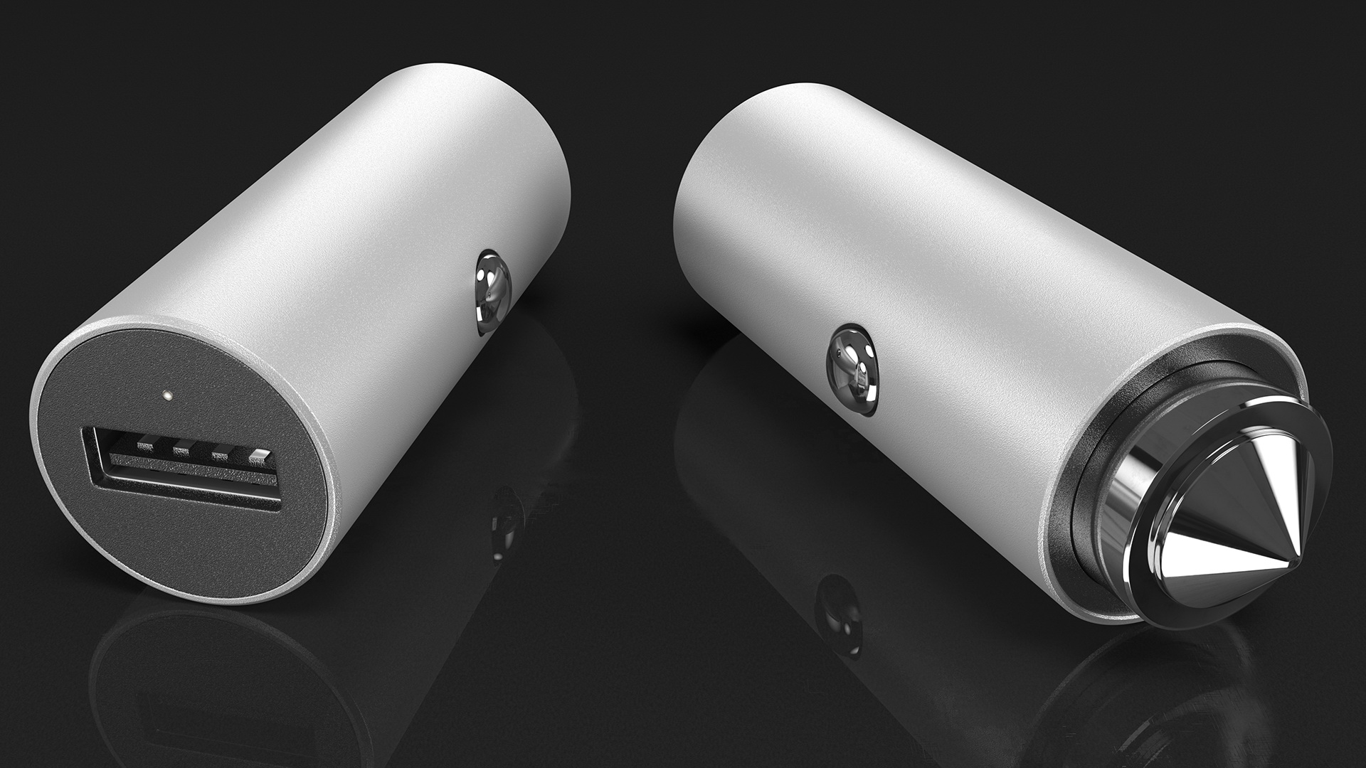 USB Type A Car Charger 3D
