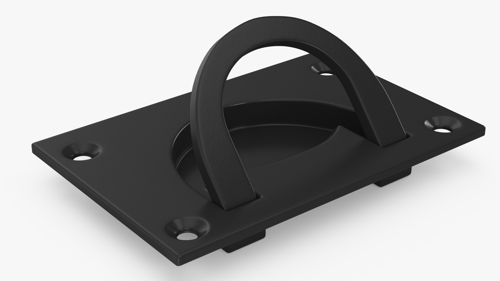 Kitchen Cabinet Handle Recessed Black 3D
