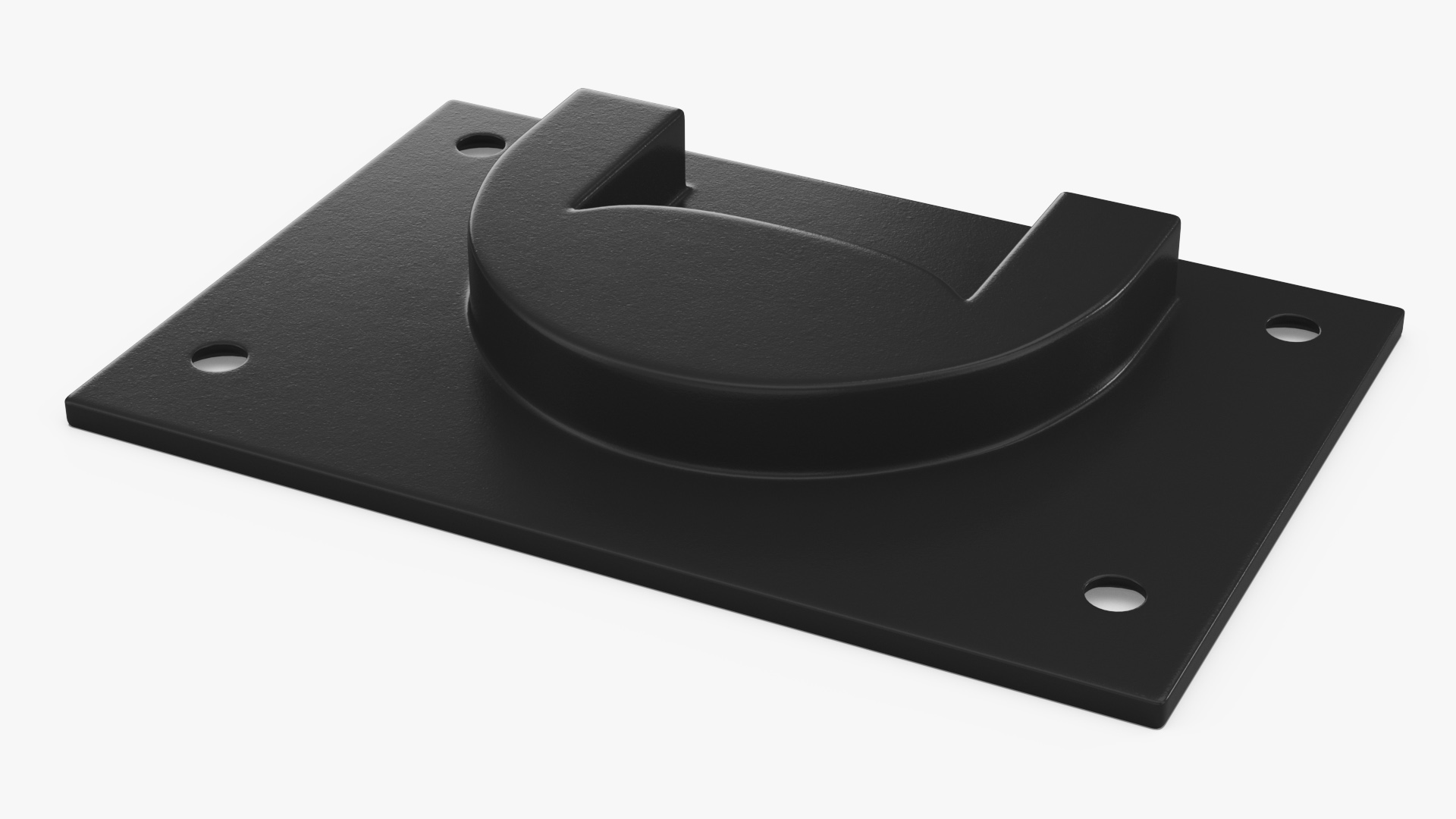 Kitchen Cabinet Handle Recessed Black 3D