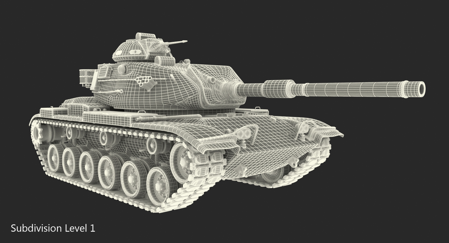 Main Battle Tank M60 Patton 3D