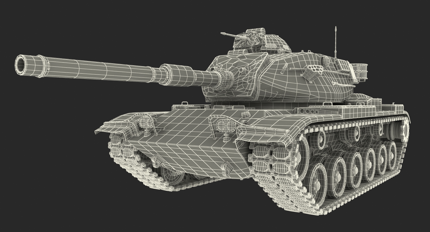 Main Battle Tank M60 Patton 3D