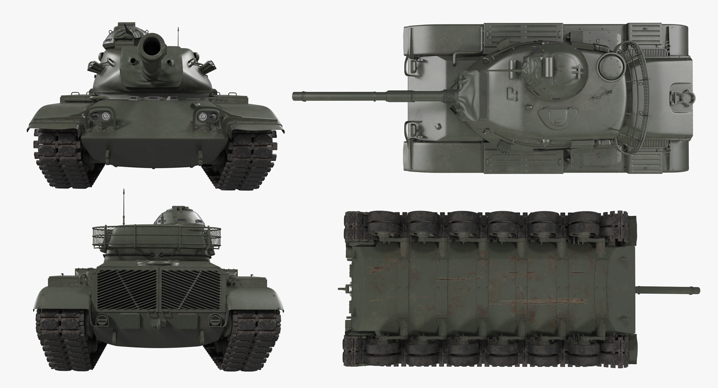Main Battle Tank M60 Patton 3D