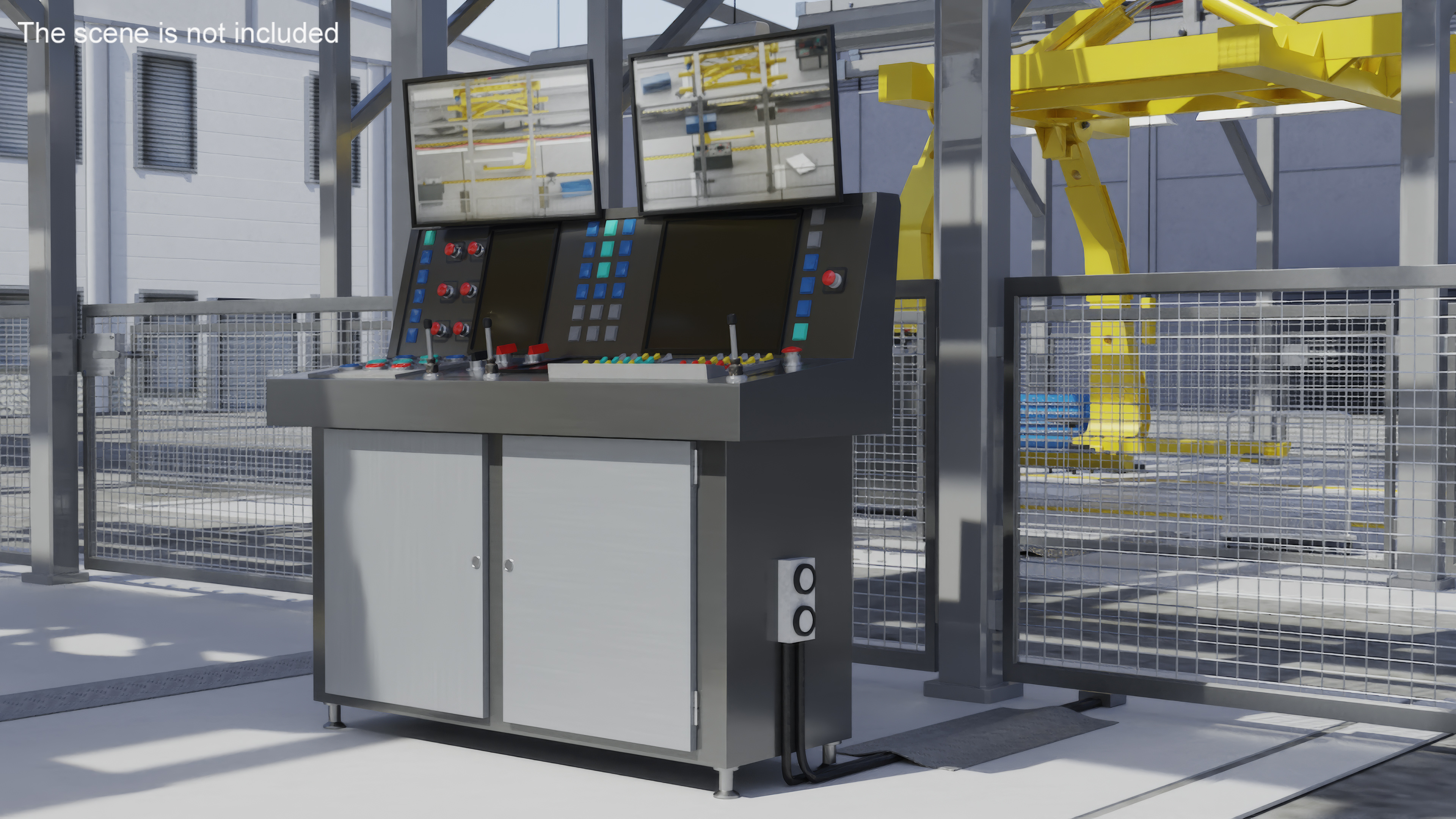 3D Main Control Panel model