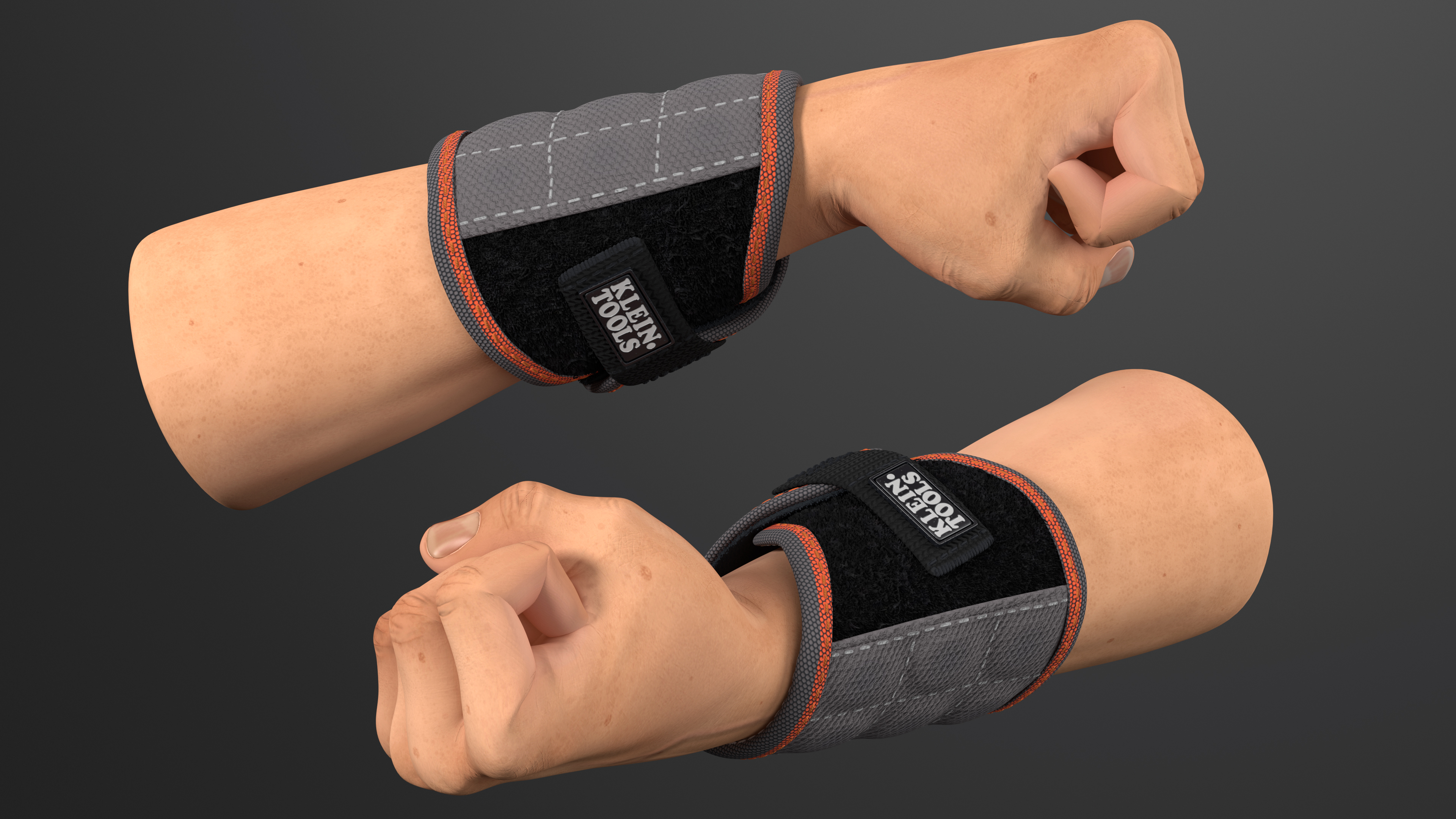 3D Magnetic Wristband on Human Arm