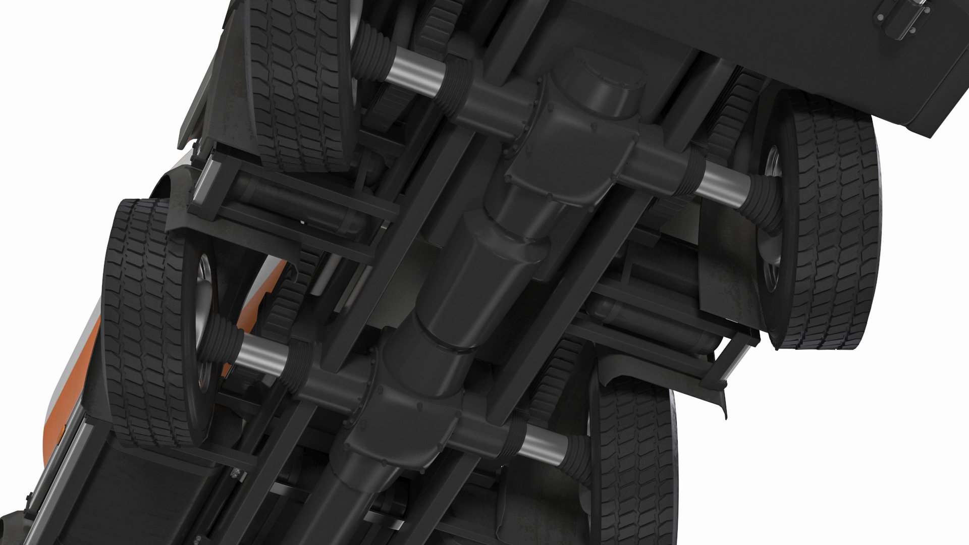 3D Concrete Mixer Truck Rigged for Maya