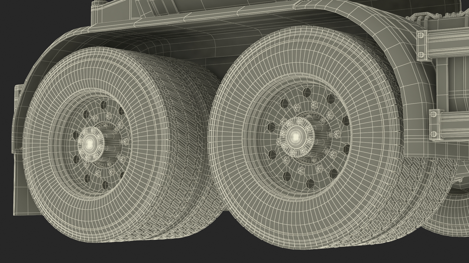 3D Concrete Mixer Truck Rigged for Maya