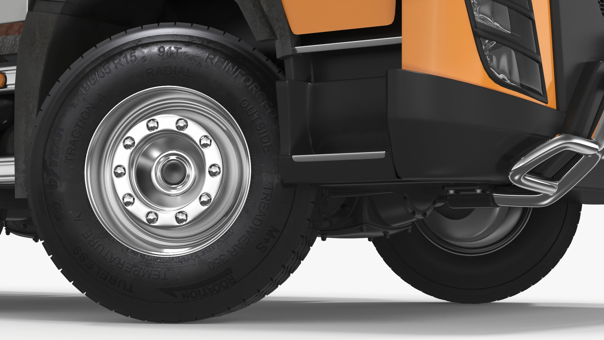 3D Concrete Mixer Truck Rigged for Maya