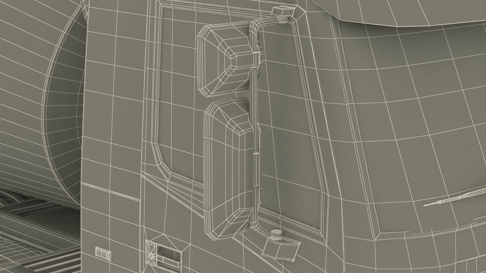 3D Concrete Mixer Truck Rigged for Maya