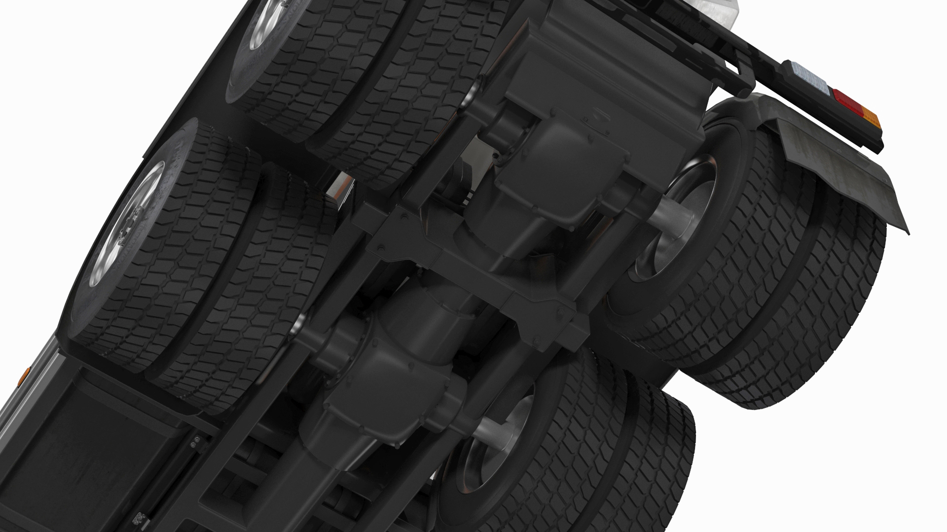 3D Concrete Mixer Truck Rigged for Maya