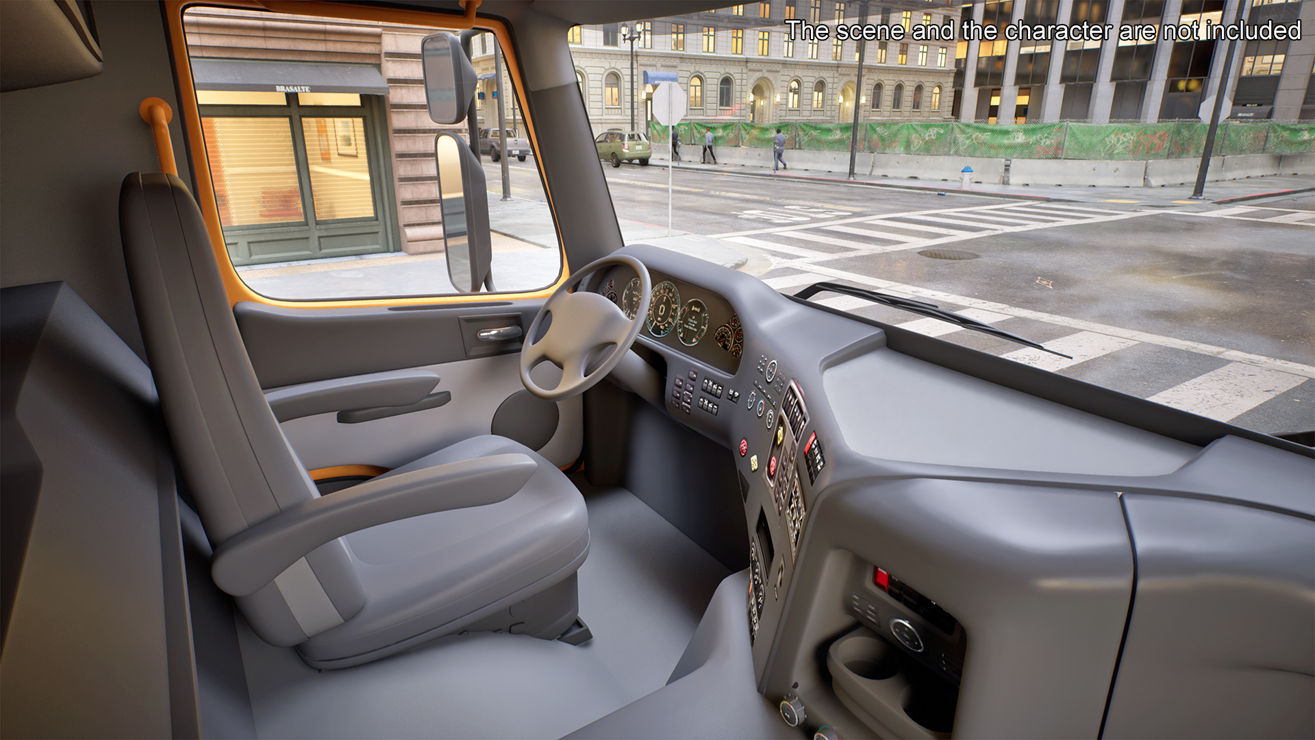 3D Concrete Mixer Truck Rigged for Maya
