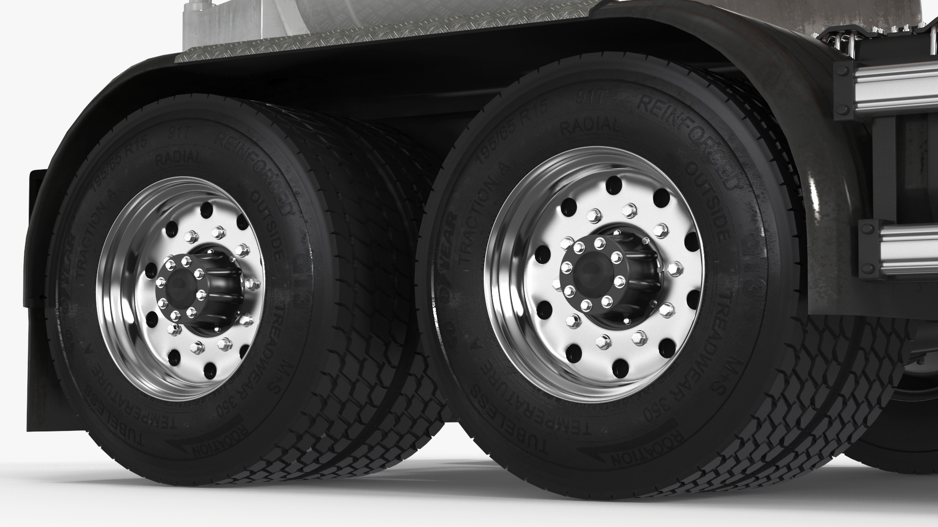 3D Concrete Mixer Truck Rigged for Maya