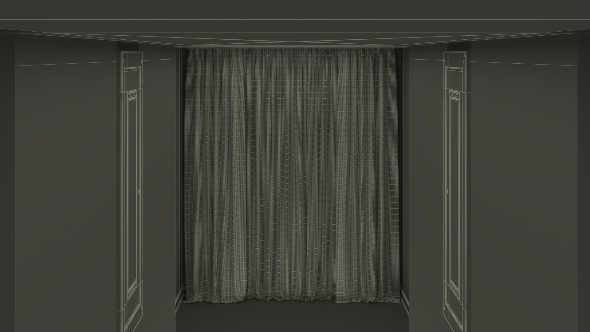 3D model Tourists in Hotel Hallway