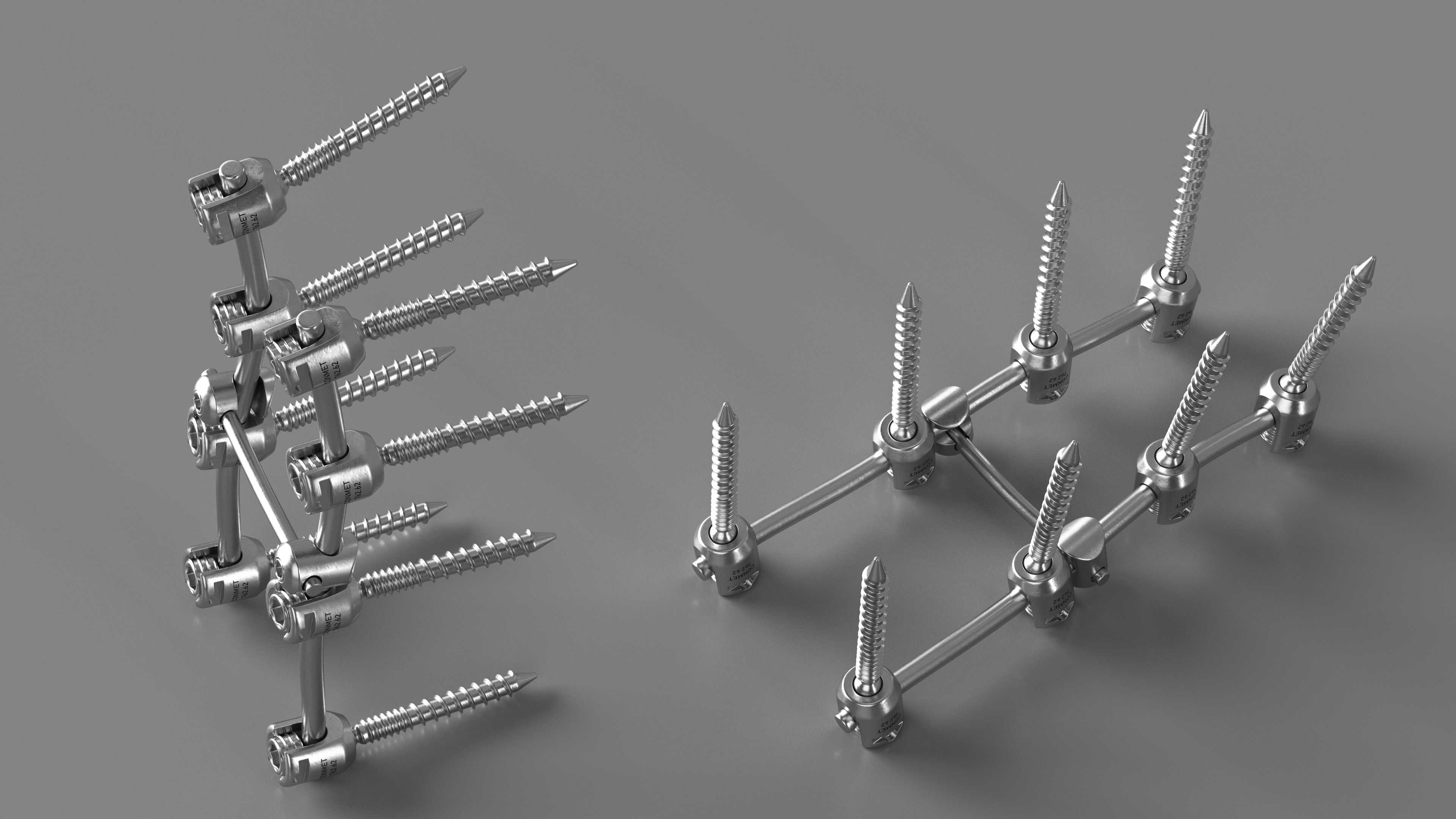 Lumbar Cervical Spine Fixation System 3D