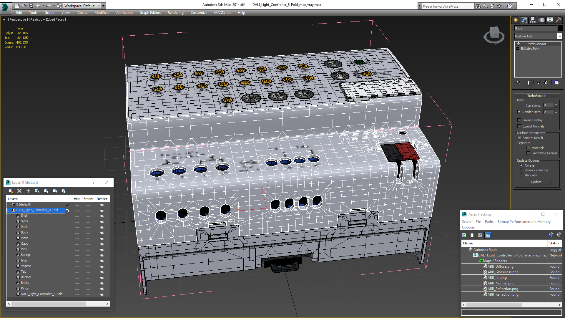3D DALI Light Controller 8-Fold model