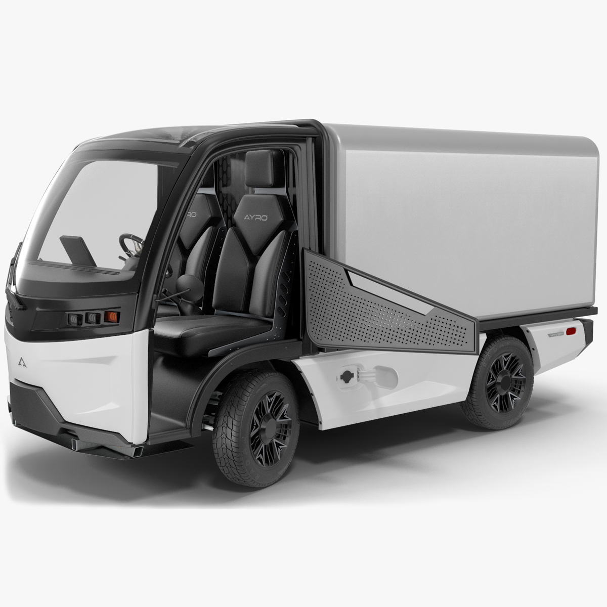 3D AYRO Vanish Electric Mini Box Truck Rigged for Cinema 4D