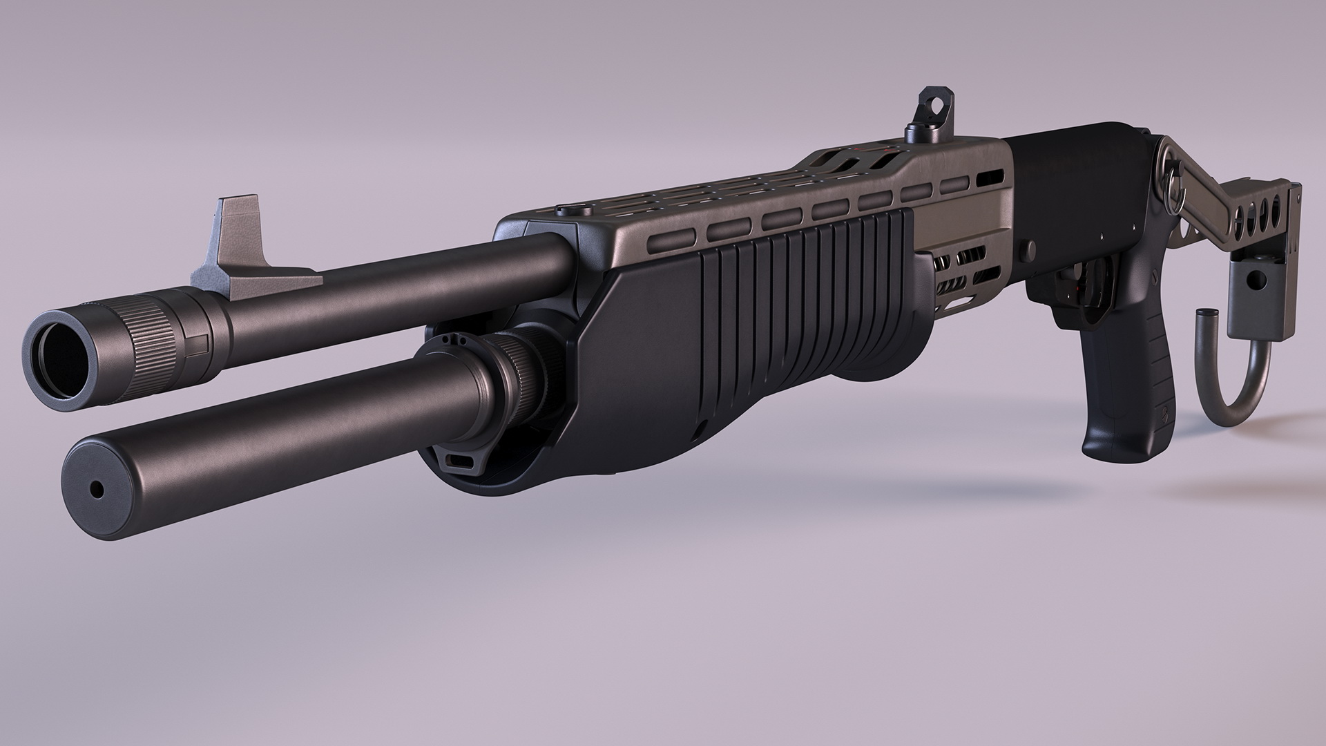 3D model Combat Shotgun Franchi SPAS 12