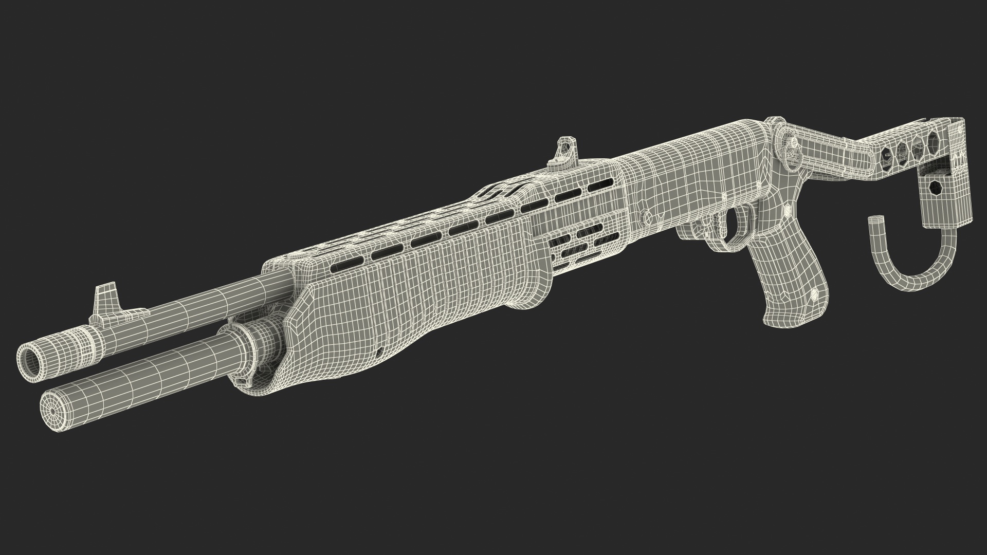 3D model Combat Shotgun Franchi SPAS 12
