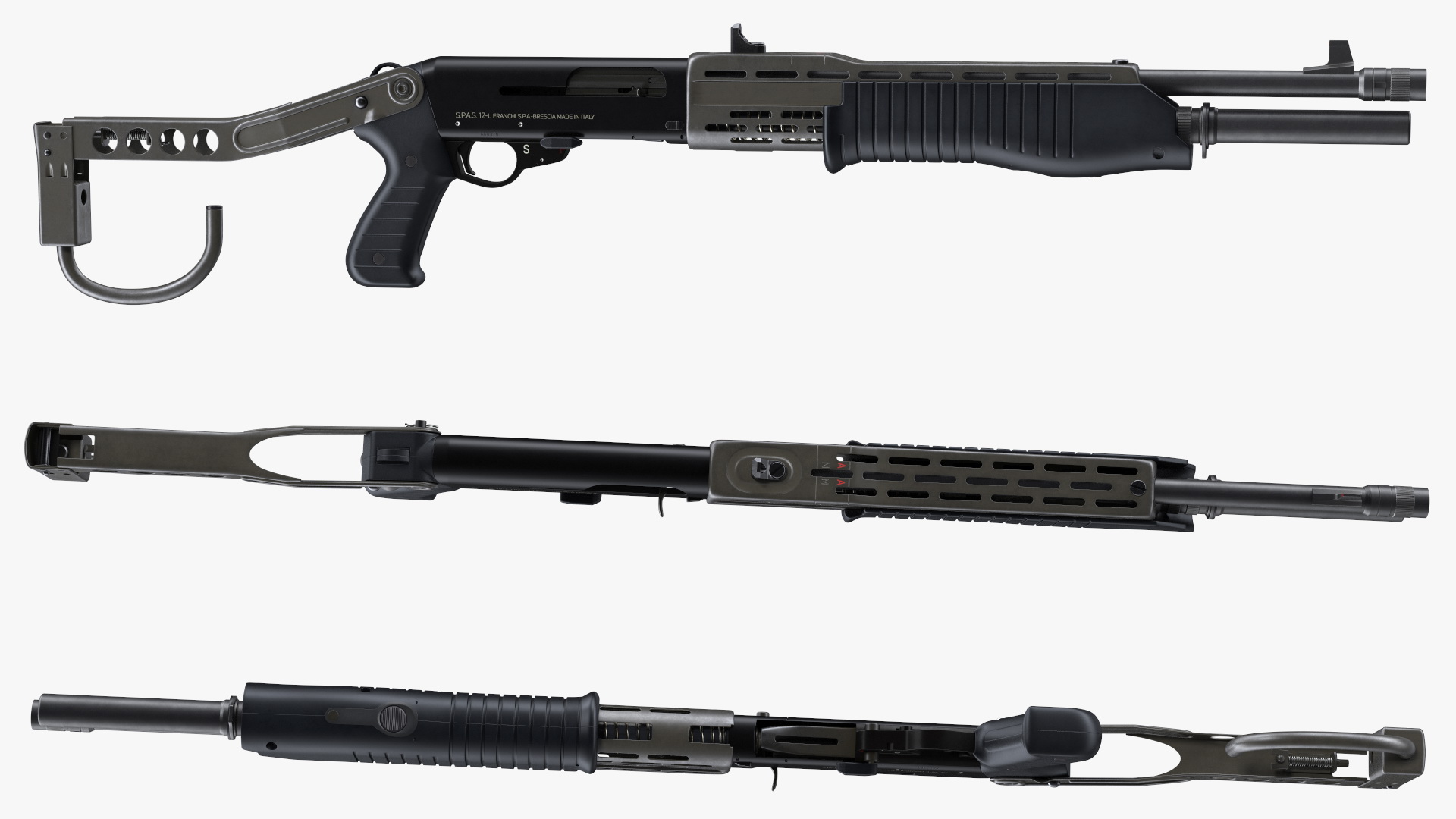 3D model Combat Shotgun Franchi SPAS 12