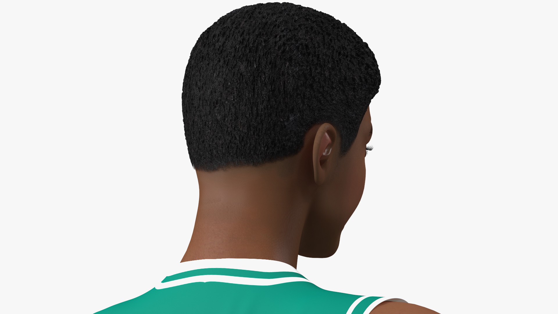 3D Light Skin Teenager Basketball Player Standing Pose