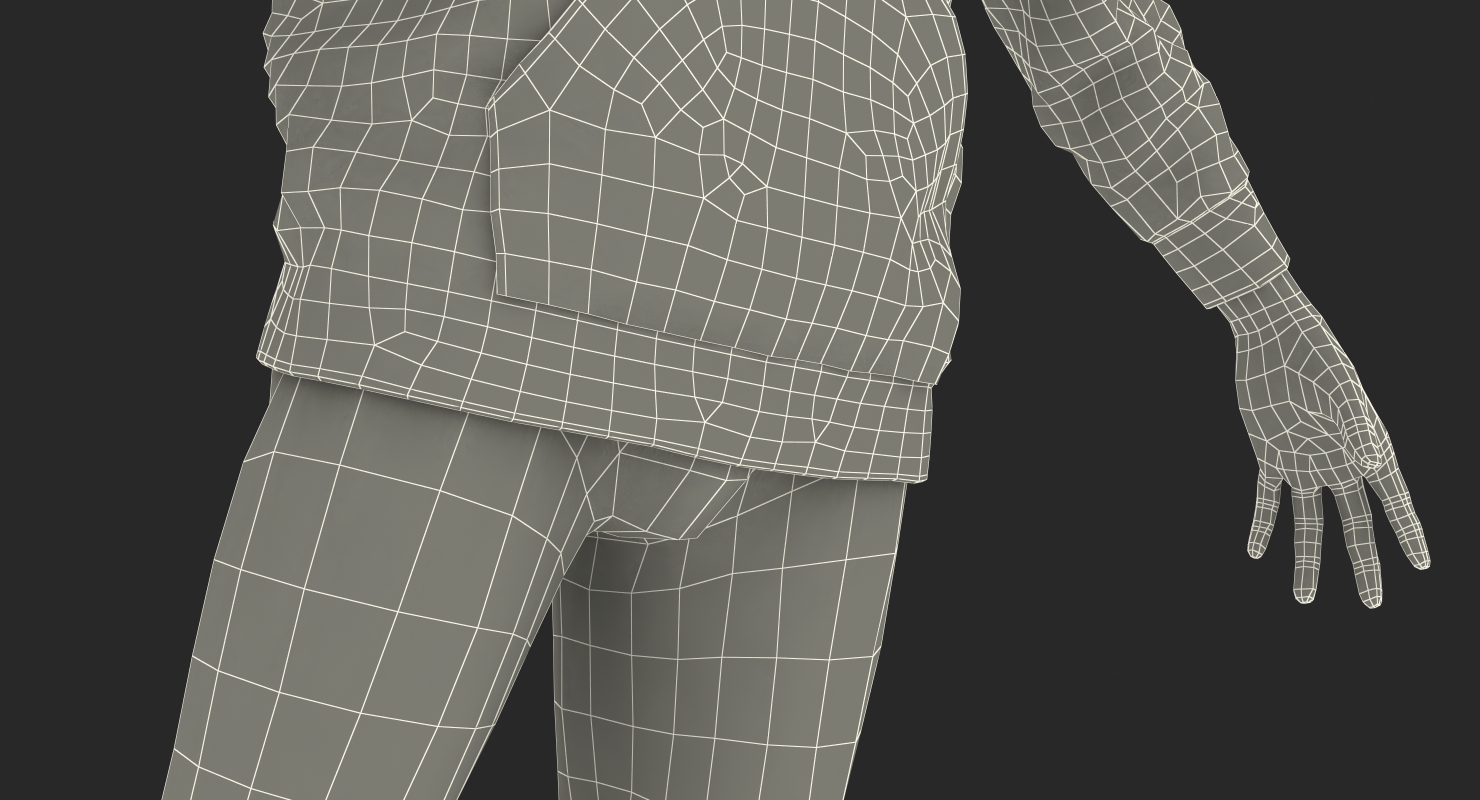 3D Grey Hoodie Nike Raised Hood on Mannequin