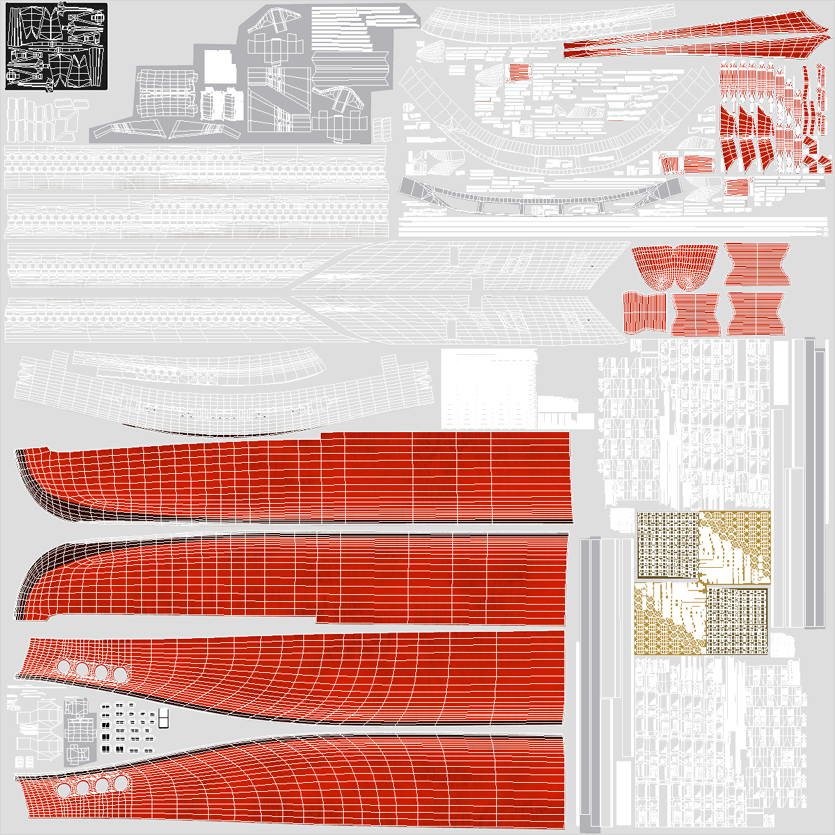 3D Cruise Ship Simple Details