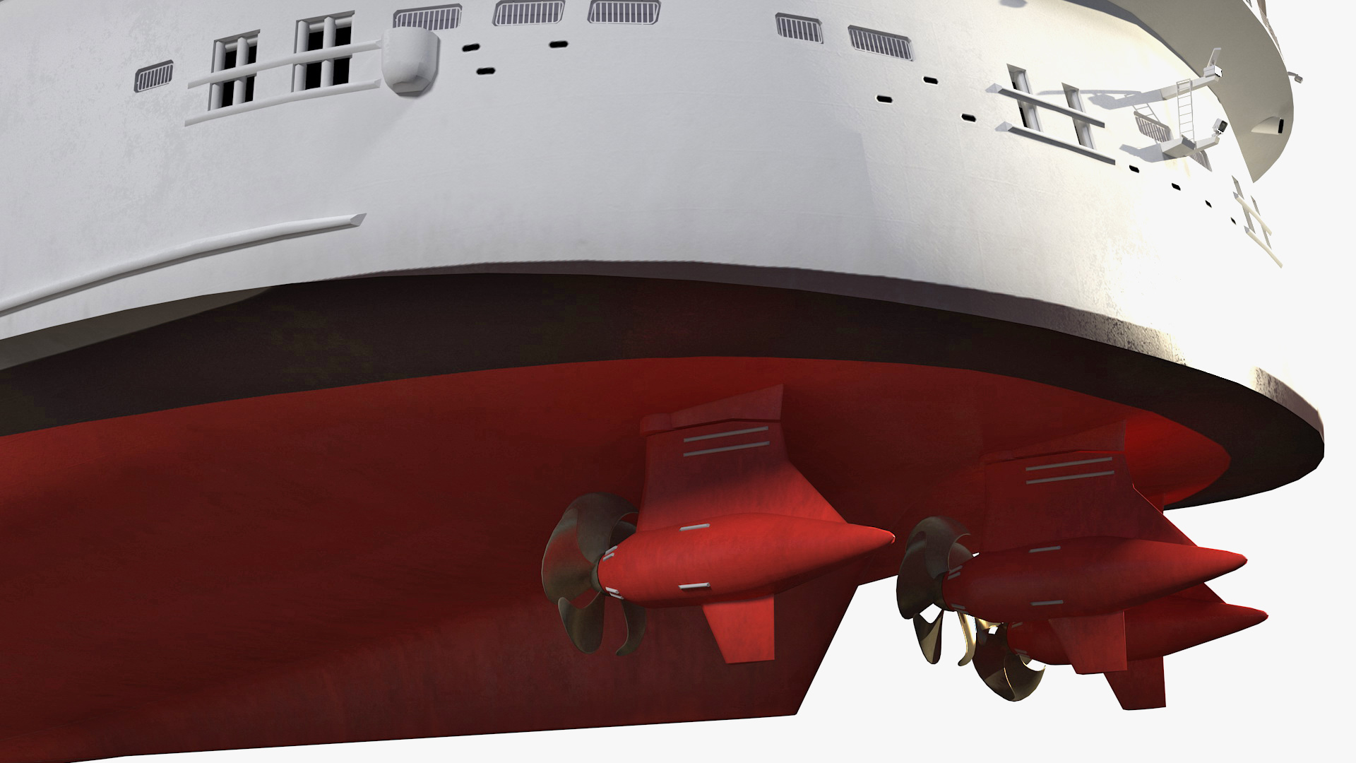 3D Cruise Ship Simple Details