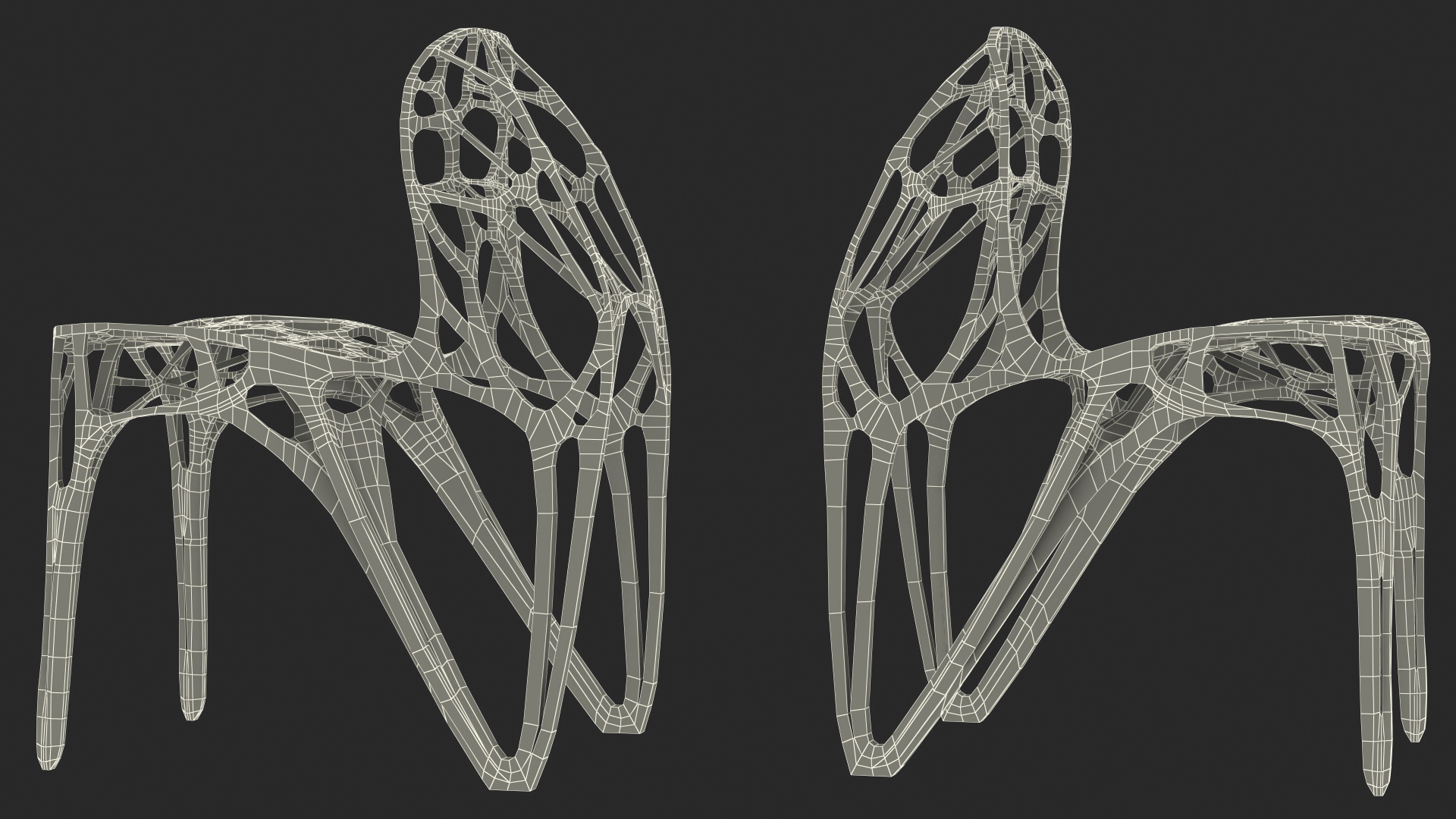3D model Modern GENERICO Chair Red