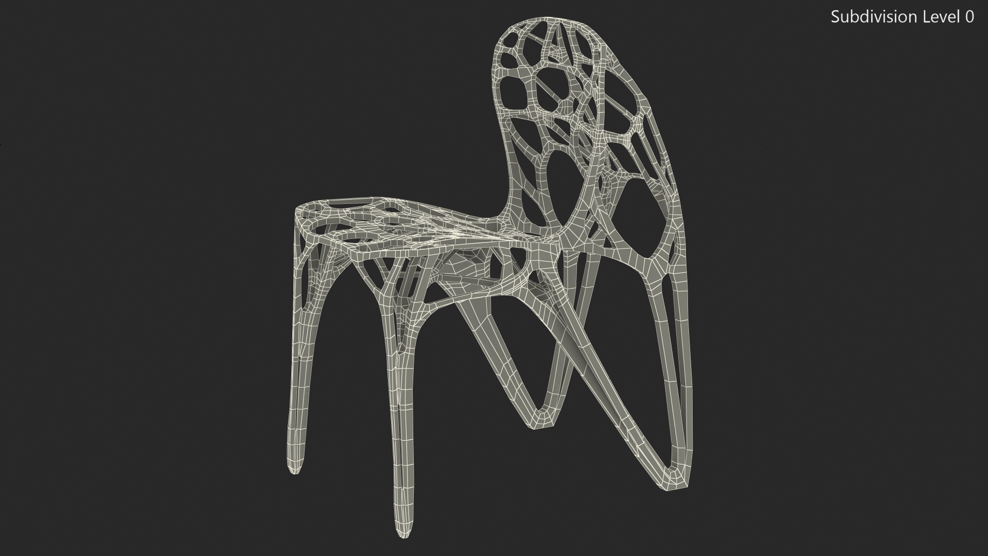 3D model Modern GENERICO Chair Red