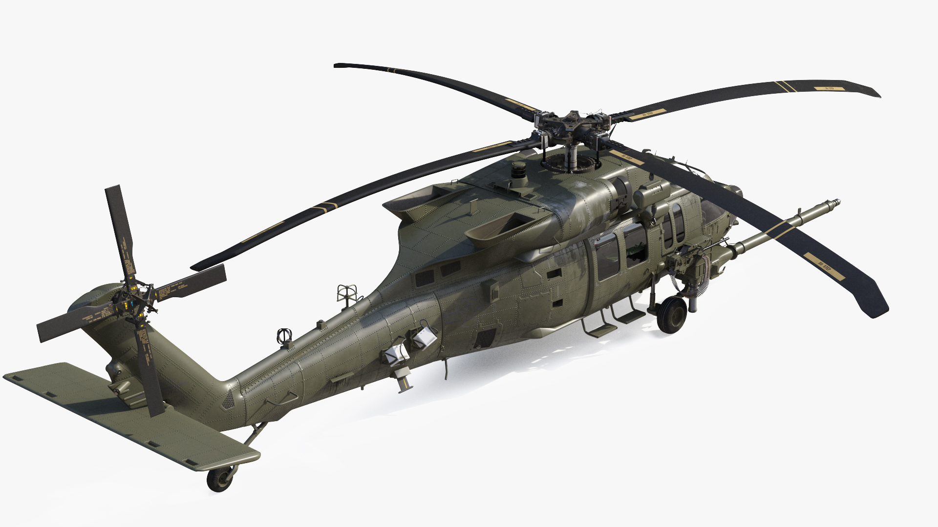 3D Combat Rescue Helicopter Sikorsky HH60 Pave Hawk model