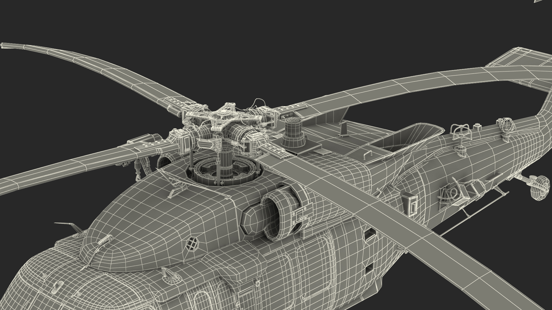 3D Combat Rescue Helicopter Sikorsky HH60 Pave Hawk model