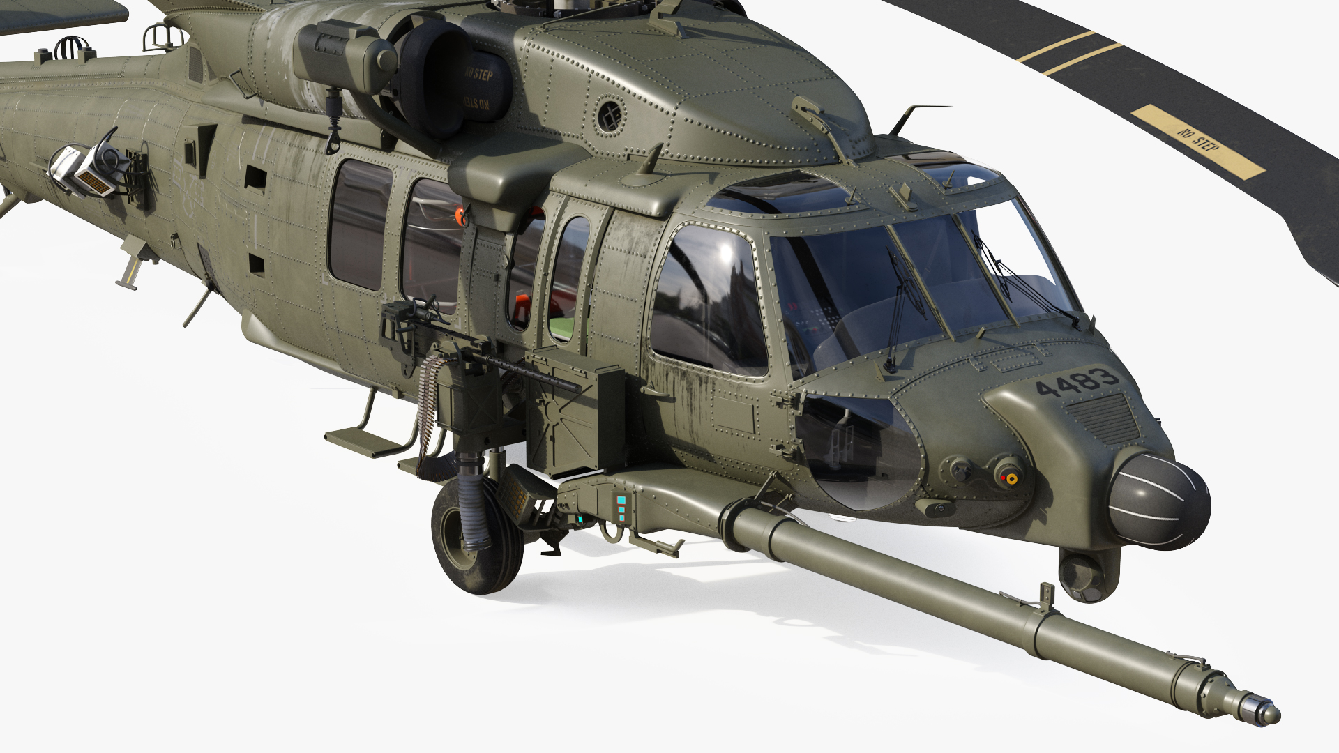 3D Combat Rescue Helicopter Sikorsky HH60 Pave Hawk model