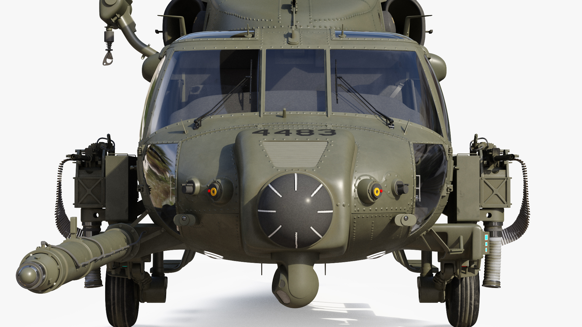 3D Combat Rescue Helicopter Sikorsky HH60 Pave Hawk model